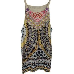 Anthropologie One September Boho Embroidered Tank Top Women XS